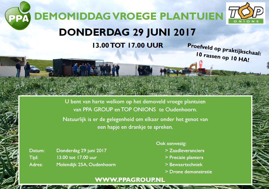 29 juni 2017: Demo Middag vroege plantuien